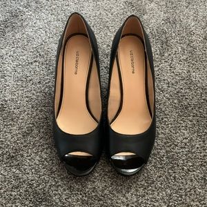 Liz Claiborne peep toe wedge